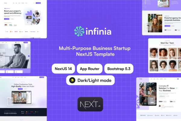 Infinia - Multipurpose Business Startup WordPress Elementor Theme