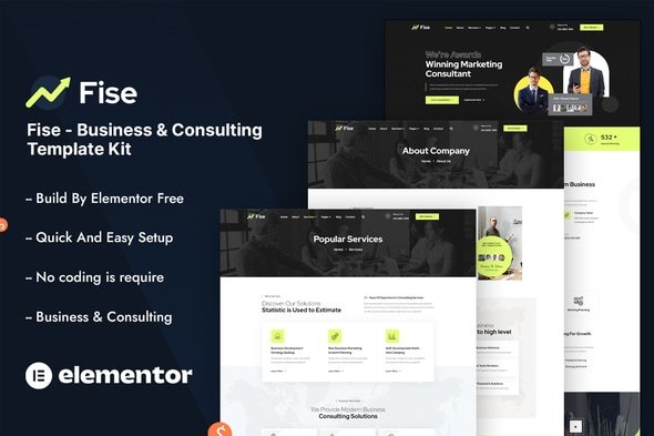 Fise - Business & Consulting Elementor Template Kit