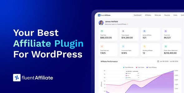 FluentAffiliate - WordPress Affiliate Management Plugin