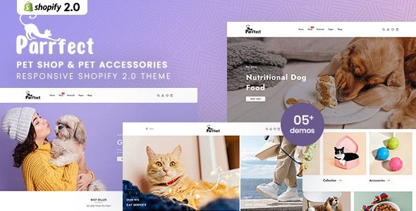 Parrfect - Pet Shop & Pet Accessories Responsive Shopify 2.0 Theme