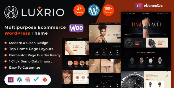 Luxrio – eCommerce Jewellery & Fashion WordPress Theme